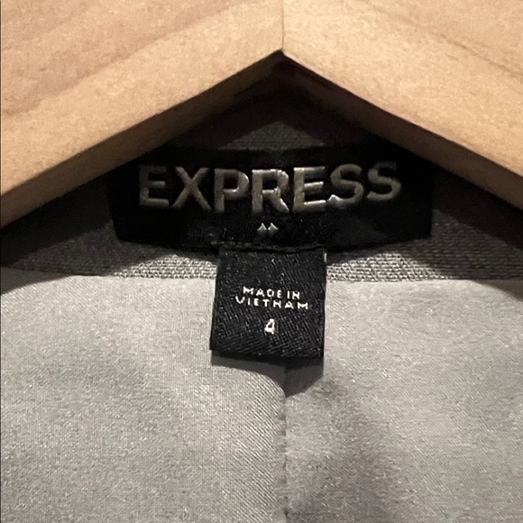 Express Light Gray Women's Blazer - Picture 3 of 5